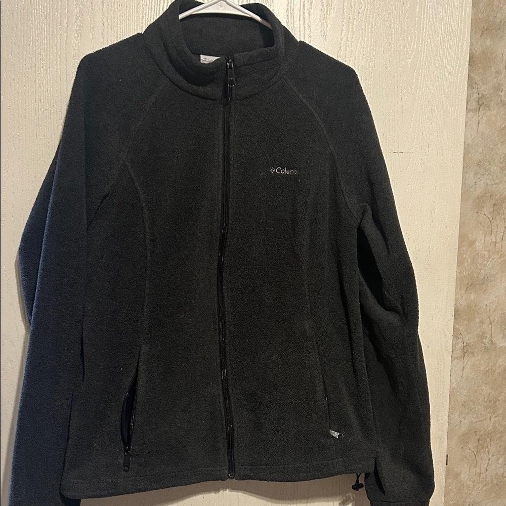 Columbia Charcoal Full-Zip Fleece Jacket